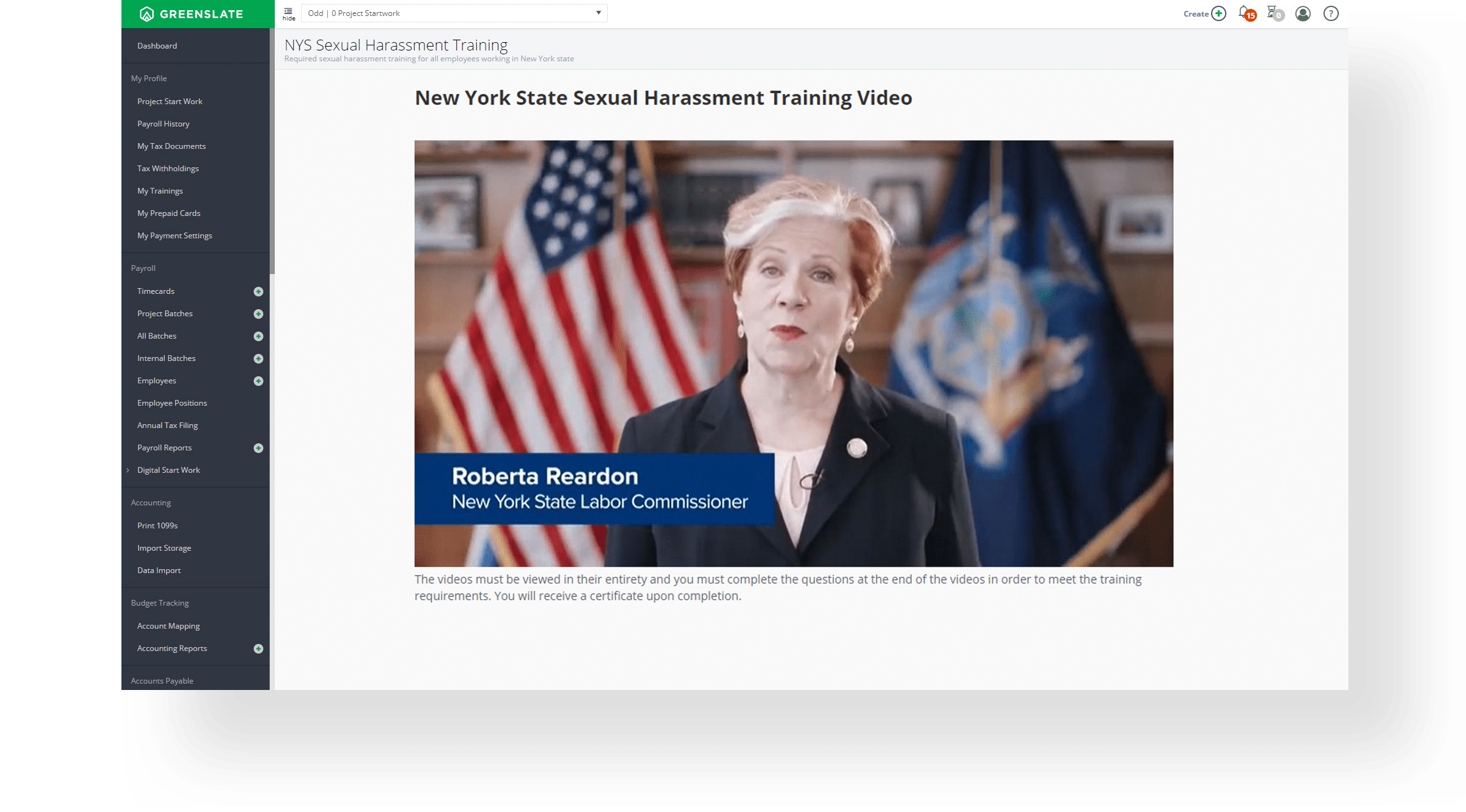 production payroll software training and compliance platform - training video